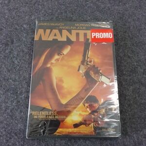 Wanted DVD Full Screen James McAvoy Angelina Jolie Morgan Freeman Promo New